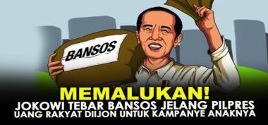 Pembagian Bansos dari Jokowi dengan disesuaikan Waktu Pencoblosan Pilpres Menimbulkan Keraguan Akan Netralitas Program Tersebut